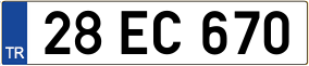 Truck License Plate